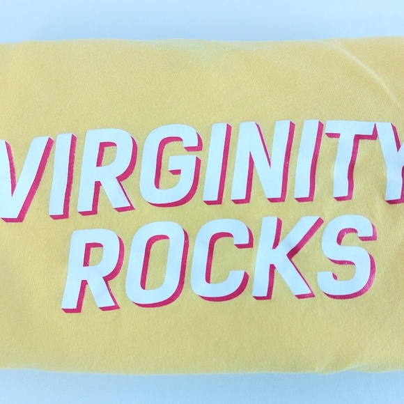 Virginity Rocks Medium Yellow T-Shirt Woman - Picture 6 of 6